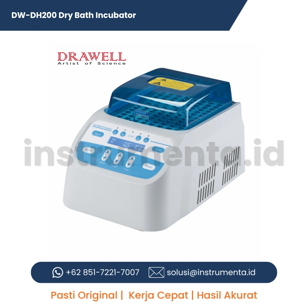 Jual DW-DH200 Dry Bath Incubator - Distributor Resmi Inkubator Blok Kering Laboratorium Ready Stock